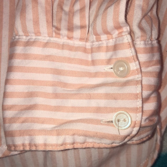 H&M Pink/White Striped Button Down - Picture 2 of 5